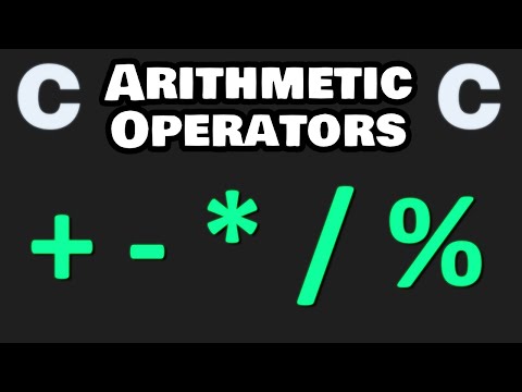 Using Arithmetic Operators C Programming Tutorial