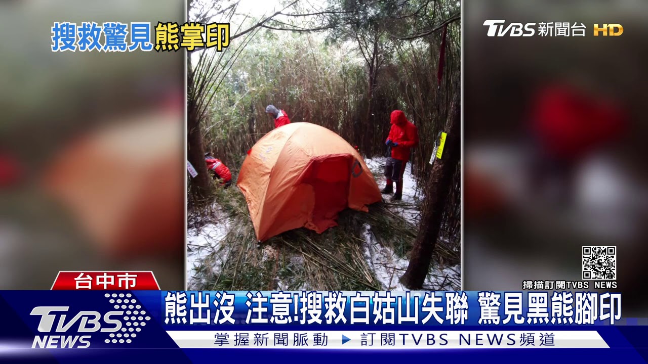 熊出沒注意!搜救白姑山失聯 驚見黑熊腳印