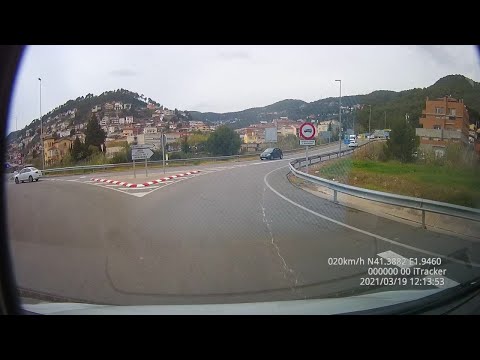 Fahrt Ordal bis Vallirana auf den Stellplatz , N340 südlich von Barcelona