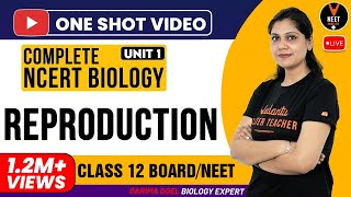 Complete 12th NCERT Biology (Reproduction Unit 1) One Shot | CBSE 12th Board Exam | Garima Goel