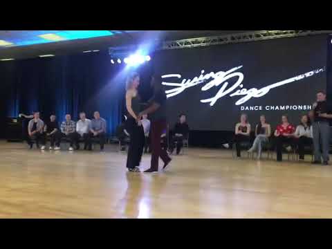 Swing Diego 2019 jack and Jill spotlight dance 1st place JT and ANNA intermediate