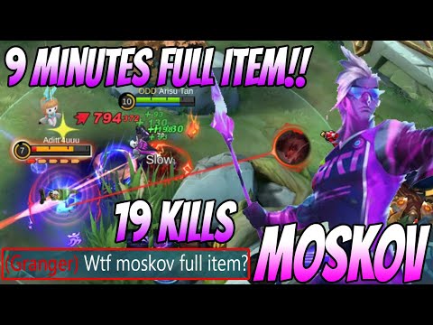 Moskov God Mode Fast Farming Auto Rich - Build Top 1 Global - Moskov Best Build 2021 | MLBB