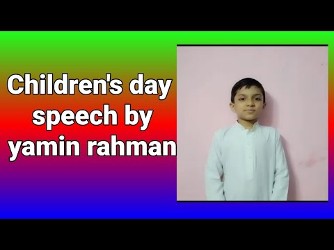 Children ' s day speech .