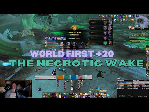 +20 The Necrotic Wake || WORLD FIRST +20 KEY || Zaelia Disc Priest POV || Mythic+ || FULL TEAM WIPE?