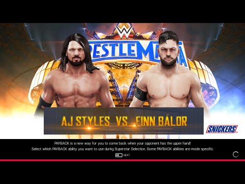 WWE 2K19 PC - AJ Styles VS Finn Bálor