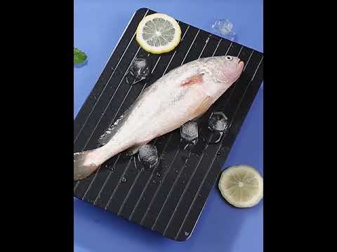 Fast Defrosting Tray Thaw Frozen Food Meat Fruit Quick Aluminum Alloy Steel Plate Board