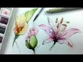 How to Draw & Paint Flowers with Ink and ...