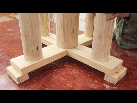 Amazing Creative Monolithic Woodworking Design Ideas // Design A Classic And Extremely Sturdy Table