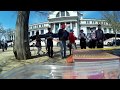 Sankarsana Prabhu Chants Hare Krishna In Front Of The National History Musuem And Boys Dance
