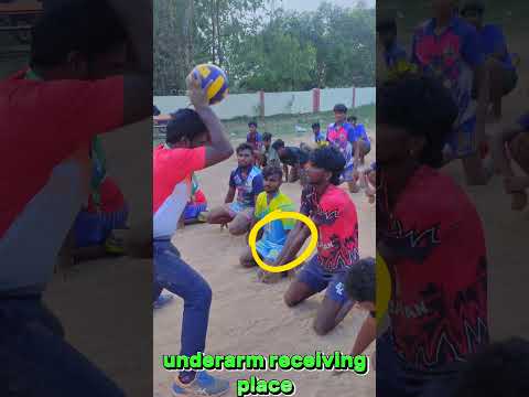 how to receive underarm pass 🔥🔥 #ashok #lotta #thiyagu #volleyball