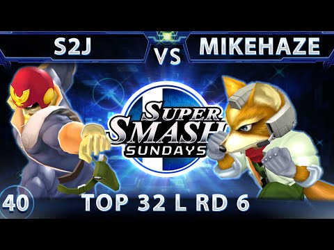 SSS 40 - MIOM S2J (Falcon) Vs. MikeHaze (Fox) SSBM Top 32 Losers Round 6 - Smash Melee