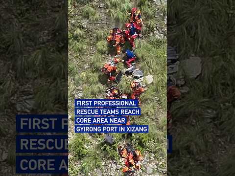 First professional rescue teams reach core area near Gyirong Port in Xizang