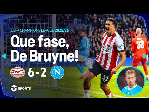 Gols e lances de PSV x Napoli