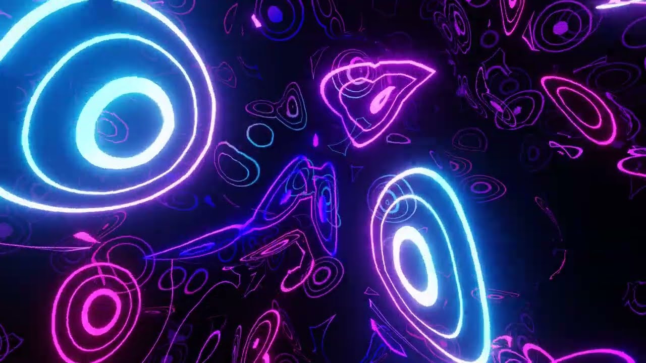 Abstract Background Video 4k Pink Purple Teal Gradient Tunnel VJ LOOP NEON Sci-Fi Calm Wallpaper