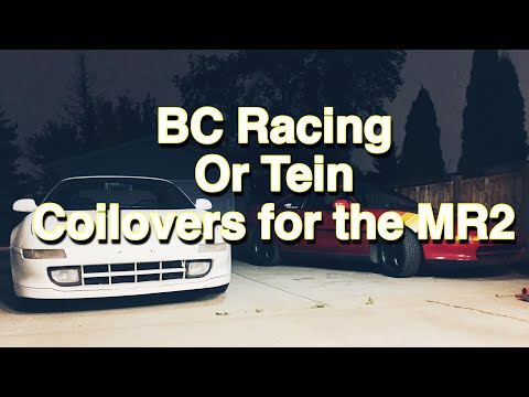 BC racing vs Tein coilovers for the MR2