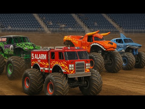 "The Craziest Monster Truck Show! 🚛🔥 Flips, Car Crushing & Extreme Action!"