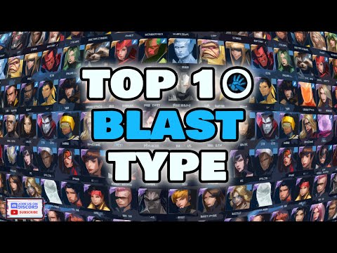 Top 10 BLAST Type Characters | Ranking  PVE & PVP | BEST CTP / need ARTIFACT | Marvel Future Fight