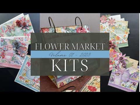 Flower Market Kit Introduction - A-Frame Calendar Album & Floral Pocket Card Set - Vol 01 2023