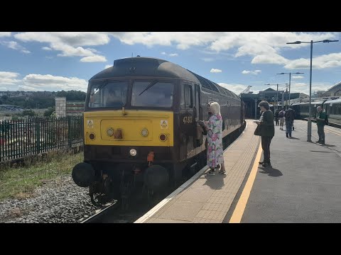 47802 & 45690 Leander depart Bristol for Bristol East Depot