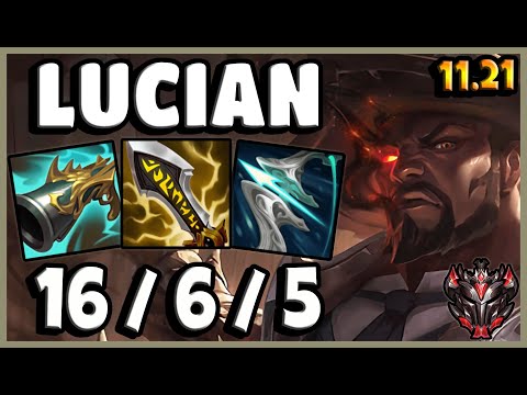 Lucian vs Jhin ADC - KR Grandmaster - Patch 11.21  [ 16 / 6 / 5 ]