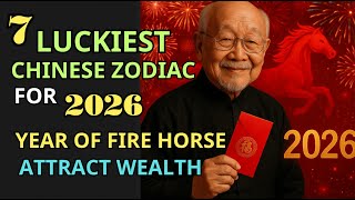 7 LUCKIEST CHINESE ZODIAC for 2026 Year of the FIRE HORSE/ Fengshui