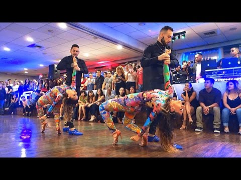 Daniel y Desirée and Sergio y Marichu at Steven's Steakhouse (Los Angeles)