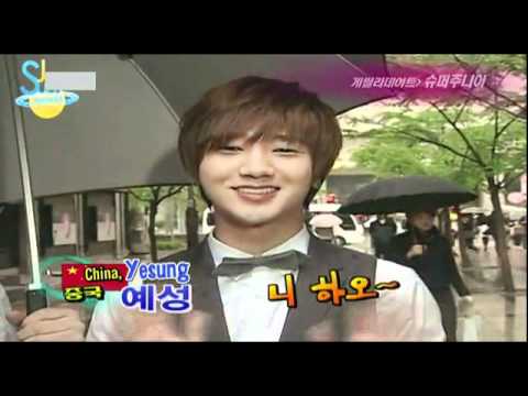 [ENG] Super Junior greeting in different Asian language