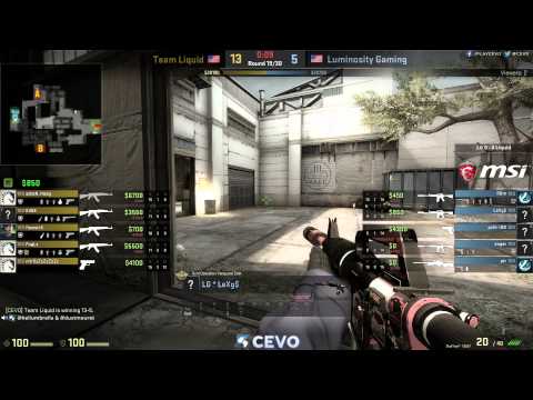 Luminosity vs Team Liquid Game 1 (CEVO-P CS:GO Season 7) - Helium & Dust