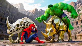 Download lagu 🕷️ 🦏SPIDERMAN Wins The Magic Legendary Rhino Racing Championship | Epic Racing Challenge??? mp3