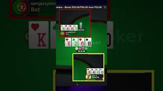 Clickr turns a SET #highstakespoker #potlimitomaha #pokerhighlights #pokerplayers #pokerhands #plo