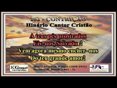 Cantor Cristão - 262 - CONTRIÇÃO Cantor Cristão Versão Piano Karaokê - playback