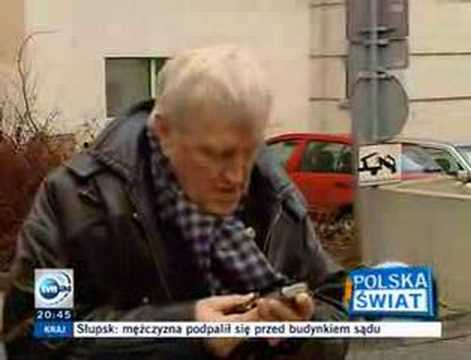 Jacek Gmoch i telefon komórkowy