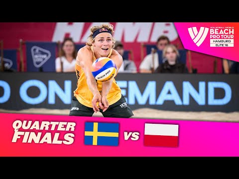 Åhman/Hellvig vs. Bryl/Łosiak - Quarter Final Highlights | Hamburg 2025 #BeachProTour