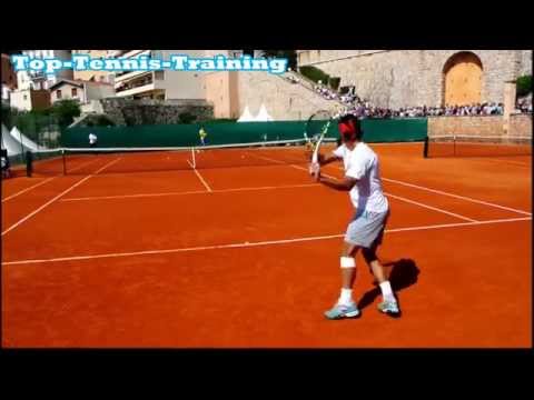 Rafael Nadal Training On Clay - Court Level View (Part 2)