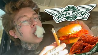 blunt hotbox + first time trying Wing Stop mukbang by Bentley Blaze