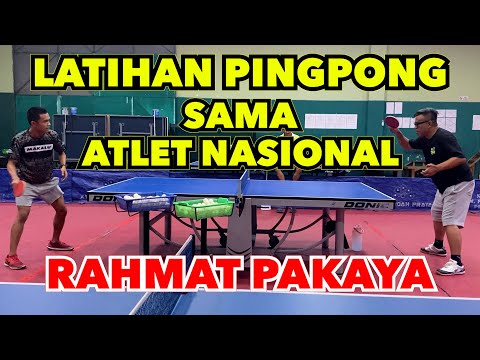 LATIHAN PINGPONG SAMA ATLET NASIONAL RAHMAT PAKAYA