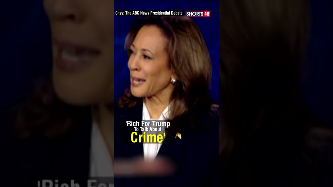 Trump, Harris Trade Barbs In Fiery Debate, V.P Harris Lists Trump's Legal Troubles | N18S | #shorts