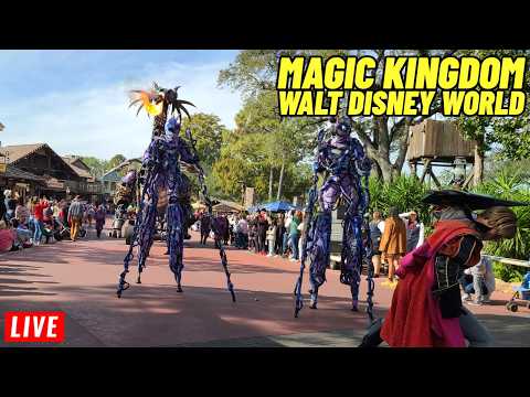 🔴Live Magic Kingdom All day with Rides, Shows, Parades, Fireworks at Walt Disney World 3/8/2026