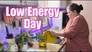 Low Energy Day | Simple Cleaning + Dinner Prep