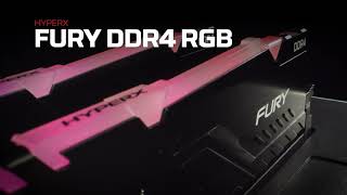 HyperX 16 GB (2x8GB) DDR4 3200 MHz Fury RGB (HX432C16FB3AK2/16) - відео 1