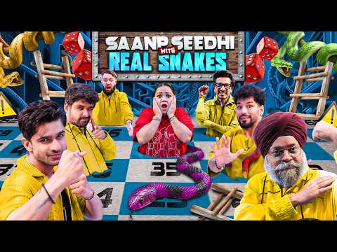 Saap Seedhi With Real Snakes..🐍😱