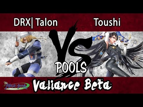 Valiance β - DRX Talon (Sheik) vs. Toushi (Beyonetta, Yoshi) - POOLS - Smash 4 - Wii U