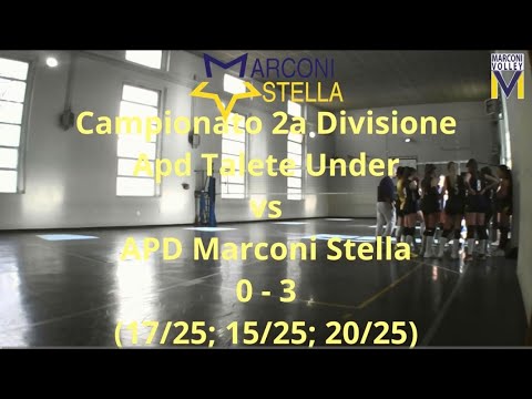 Campionato 2a Divisione - APD Talete Under - APD Marconi Stella: 0 - 3