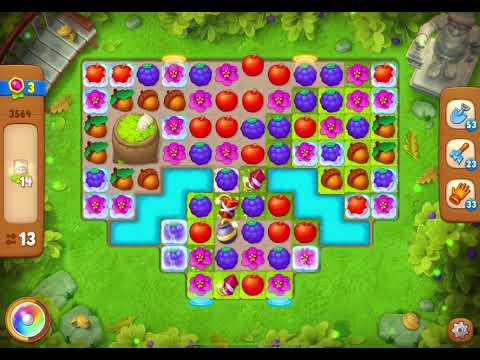 GardenScapes Level 3564 no boosters (18 moves)