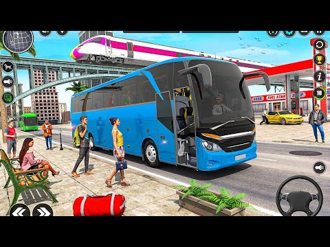 Offroad Coach Bus Drive Simulator | Real Uphill Bus driving simulator Game 3D | Gameplay Android