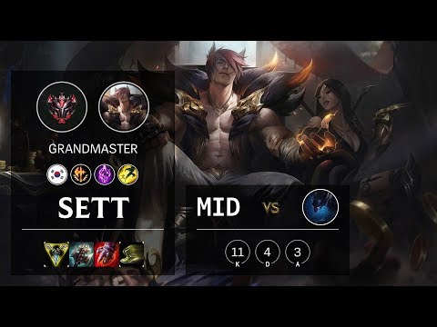 Sett Mid vs Nocturne - KR Grandmaster Patch 10.4