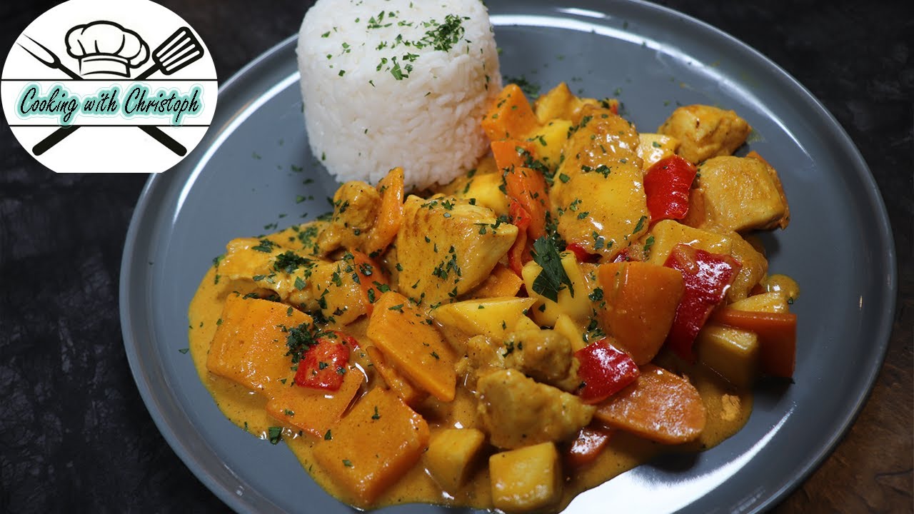 Sweet Mango Chicken Curry with Coconut Milk 🍛 | Fruity, Creamy & Healthy