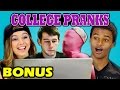 TEENS REACT TO COLLEGE PRANKS Bonus 94