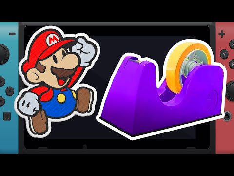 The Shifty Sticker - Tape Boss Fight - Purple Streamer - Paper Mario The Origami King