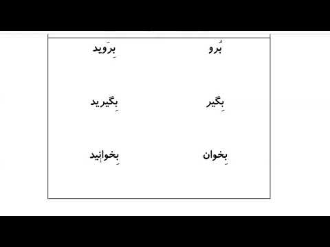 Farsi Grammar in Use: For Intermediate Students - Lesson 32 -Imperative and Prohibition Verbs